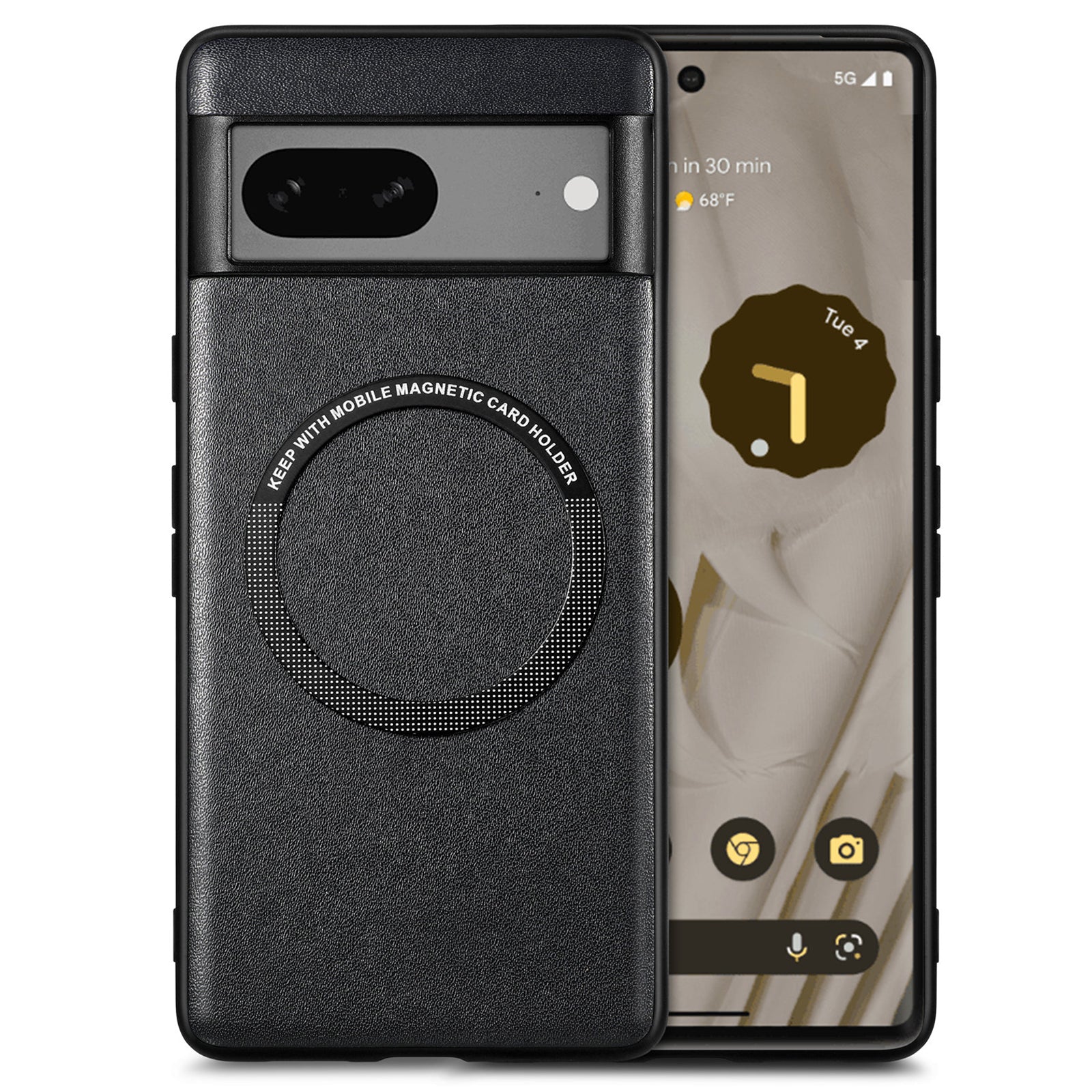Phone Case Compatible with MagSafe for Google Pixel 7 5G PU Leather Coated PC TPU Cover Phone Case Compatible with MagSafe for Google Pixel 7 5G PU Leather Coated PC TPU Cover